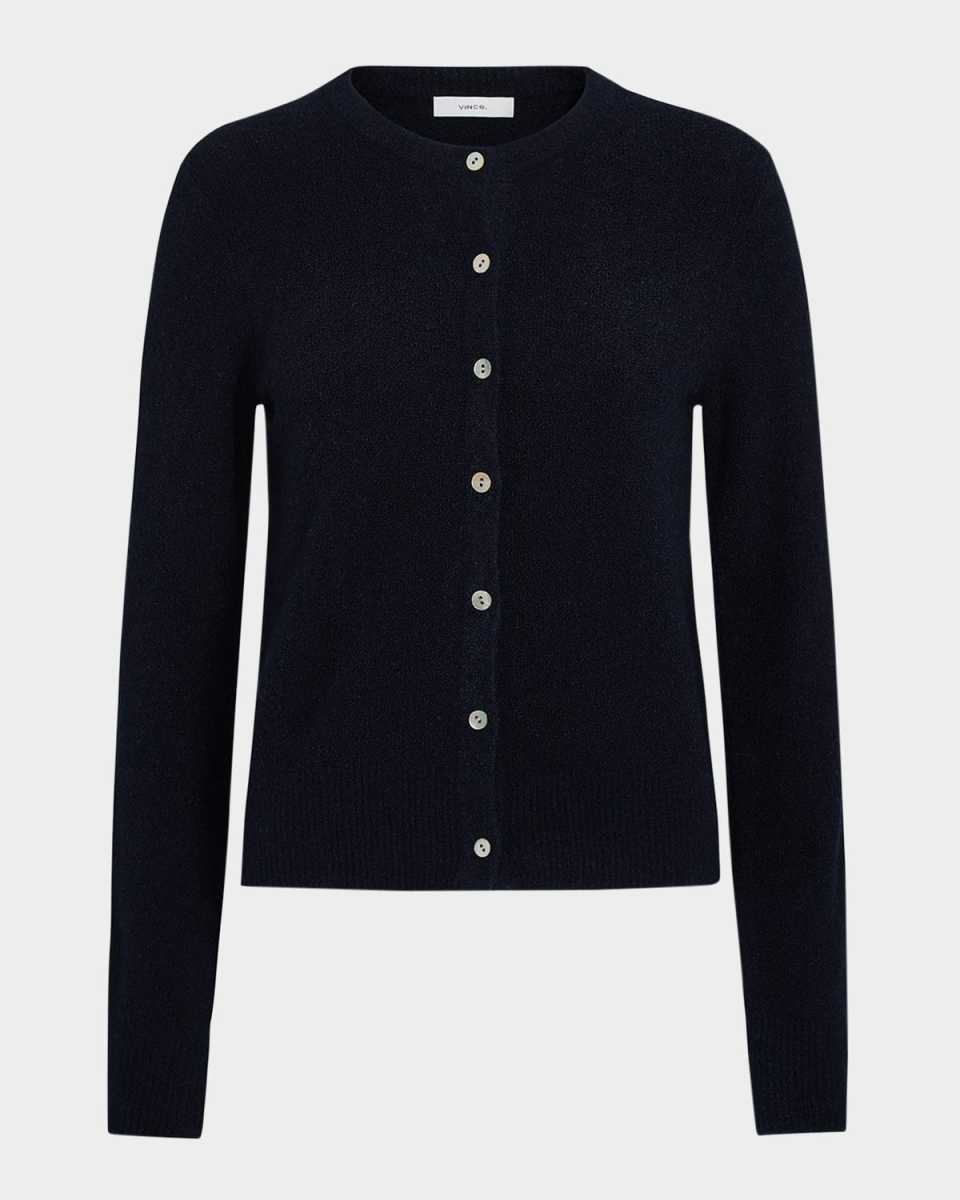 Crewneck Bouclé Cardigan